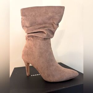 Suede Tan Ankle Boots